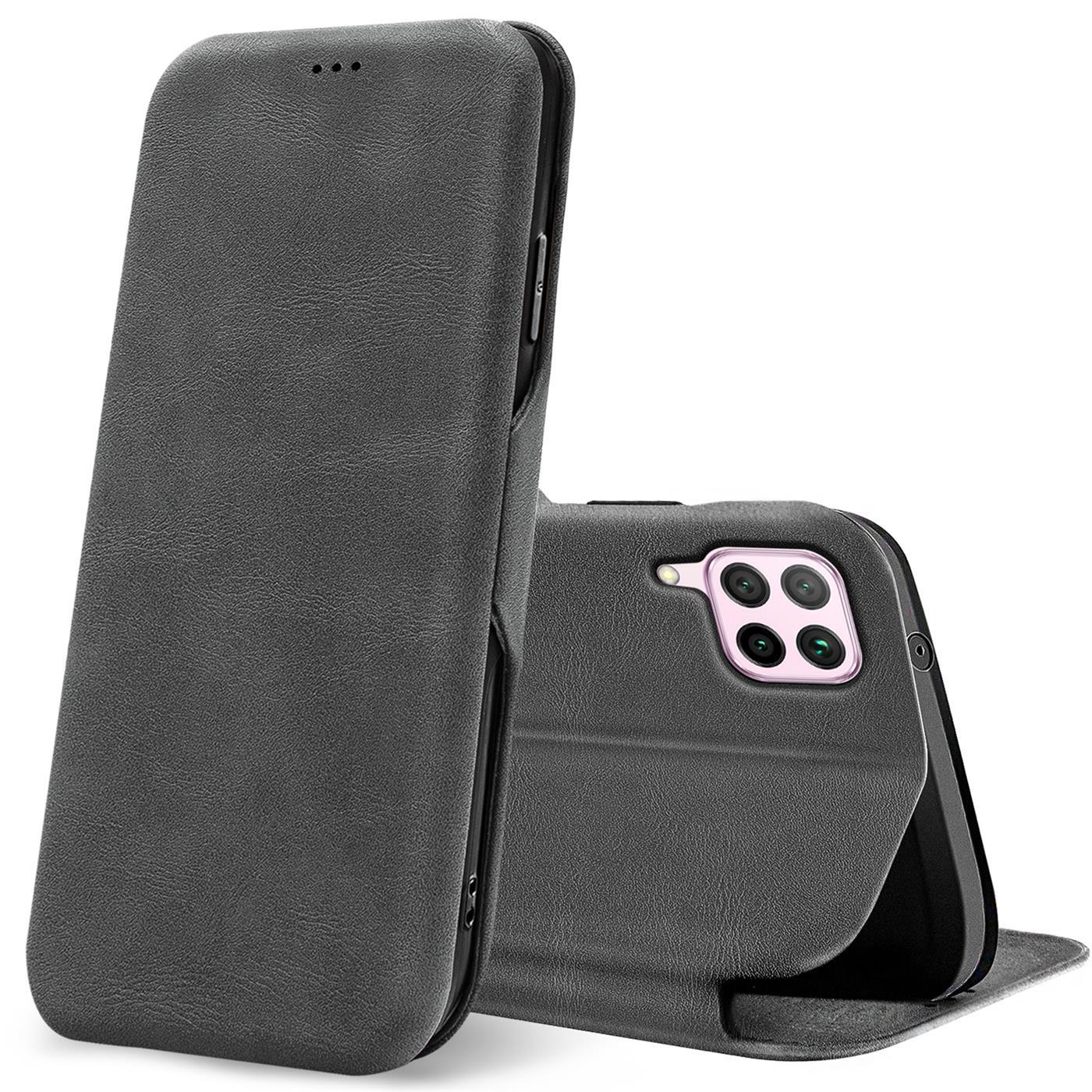 Etui z klapką dla Huawei P40 Lite Etui Book Cover Etui na telefon komórkowy z miejscem na kartę Etui ochronne Premium