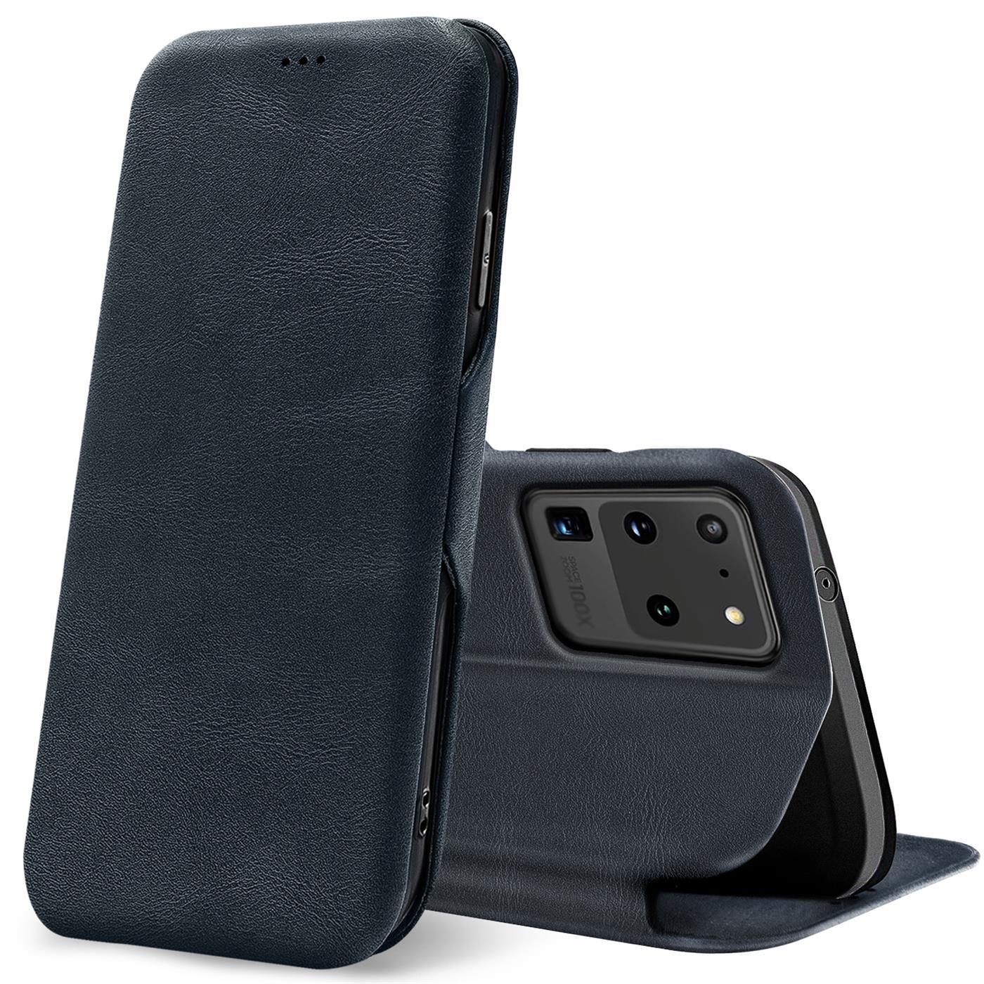 Etui z klapką do Samsung Galaxy S20 Ultra Etui Book Cover Etui na telefon komórkowy z gniazdem na kartę Etui ochronne Premium