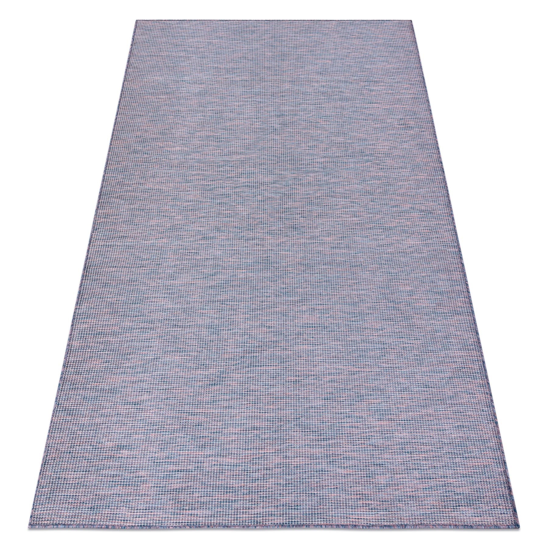 Dywan SZNURKOWY SIZAL płaskotkany PATIO 2778 niebieski / róż / beż wielokolorowy 117x170 cm