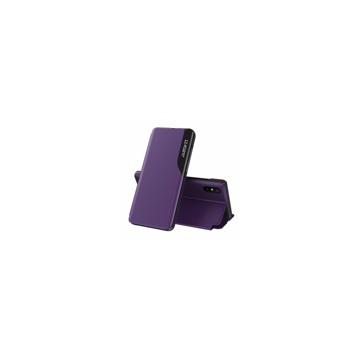 Etui Eco Leather View Case skórzane etui na telefon komórkowy z funkcją rozkładanej podstawki kompatybilne z Samsung Galaxy S20 Plus (G985F) Purple