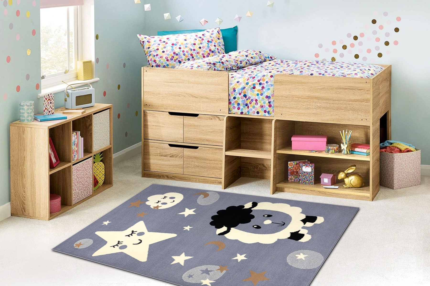 Dywan BCF FLASH Sheep 4000 - Owca, owieczka szary 140x190 cm