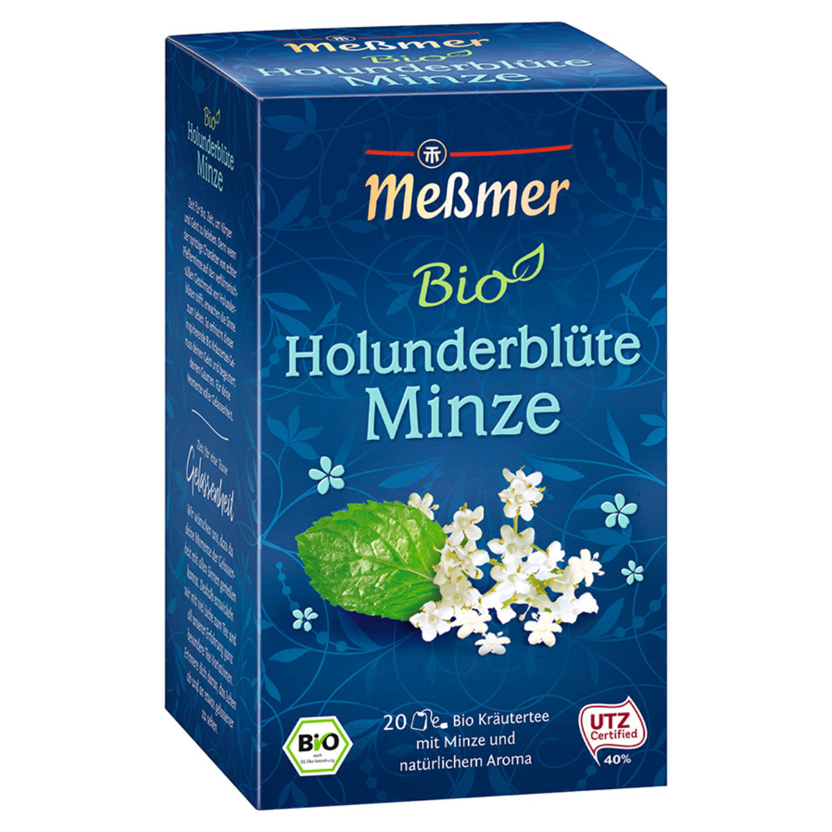 Meßmer Herbata ziołowa z kwiatem czarnego bzu i miętą o naturalnym smaku 40g