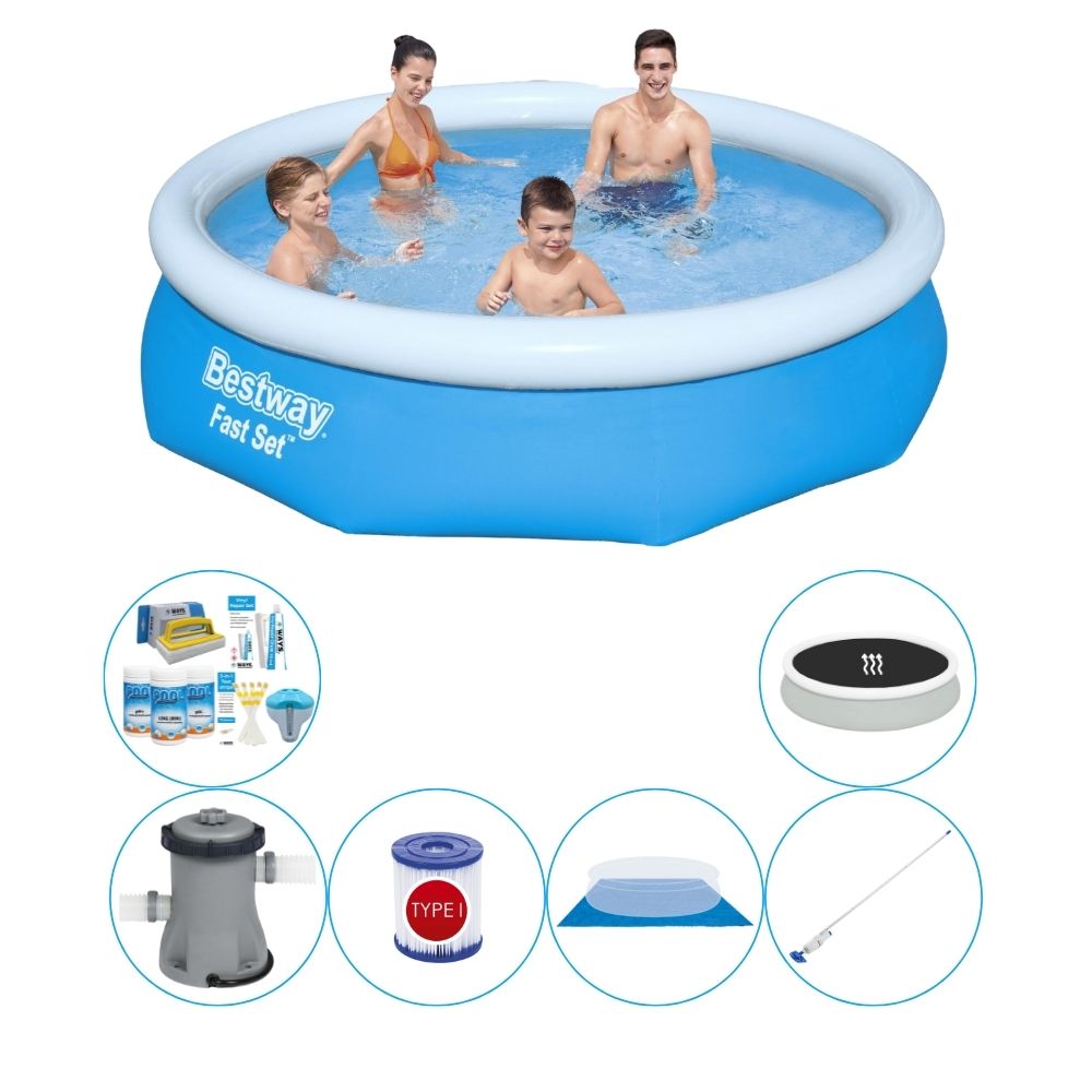 Bestway Fast Set 305x76 cm Rund - Super zestaw basenowy