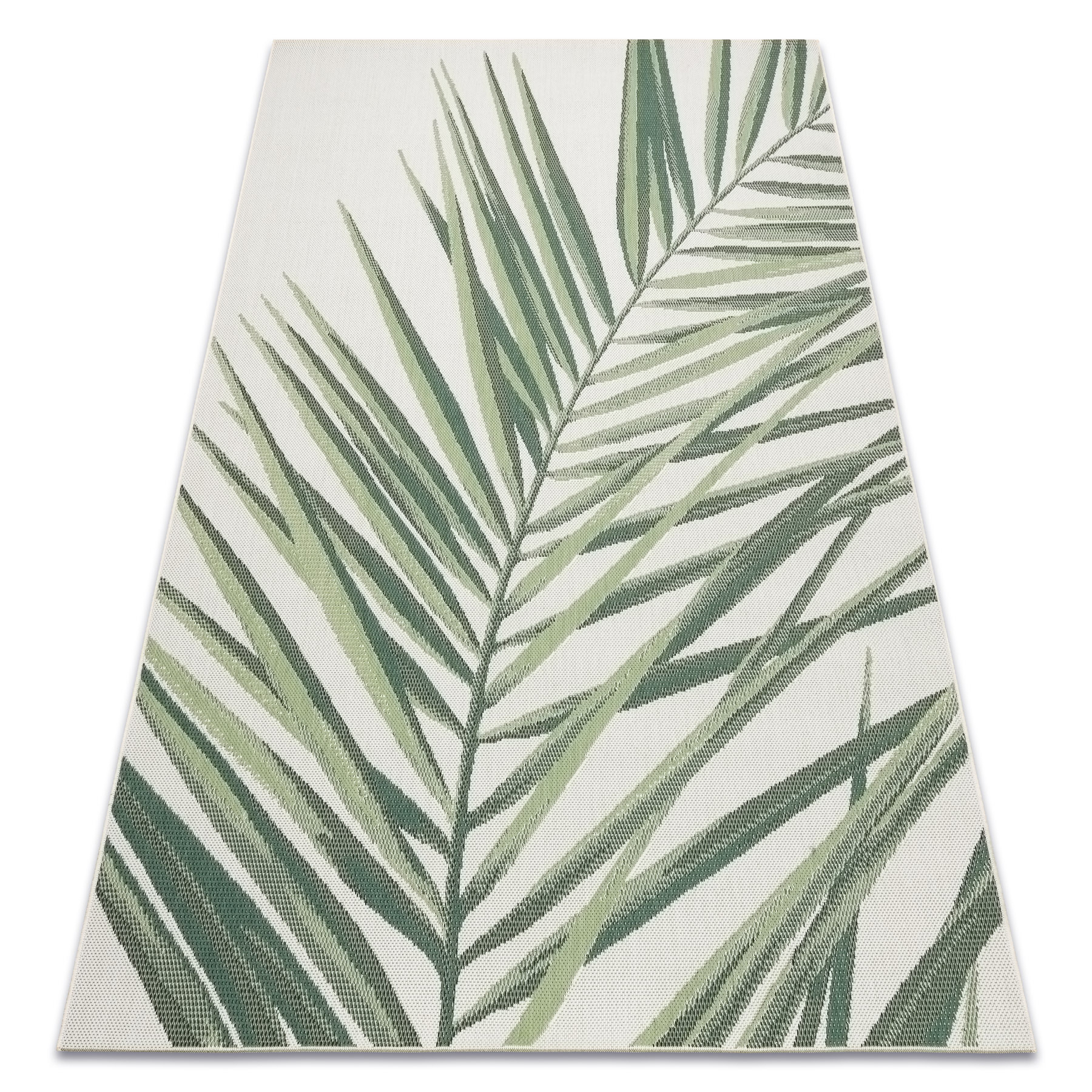 Dywan SZNURKOWY SIZAL COLOR 19434/062 Liście Zielony JUNGLE zielony 140x200 cm