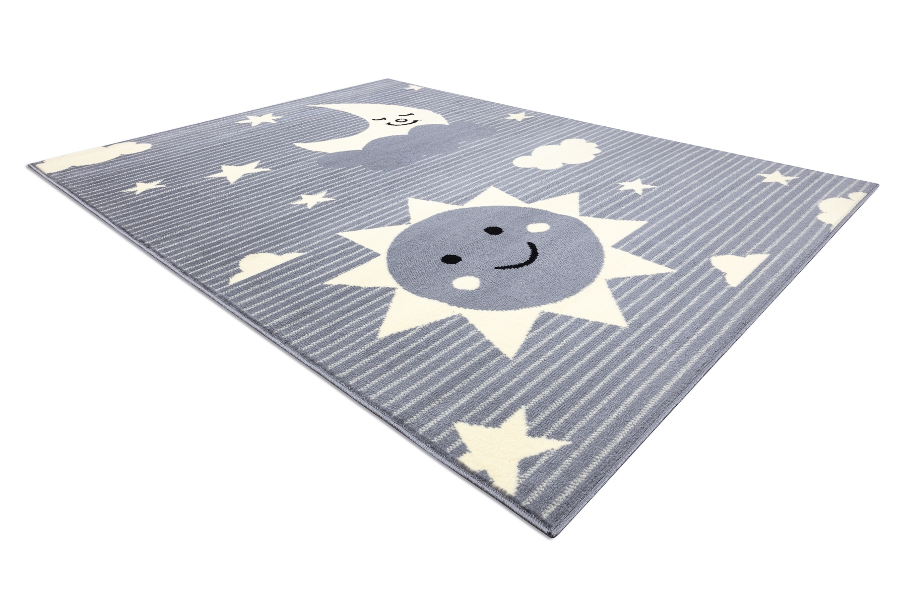 Dywan BCF FLASH Sky 4001 - Niebo, gwiazdy szary 140x190 cm