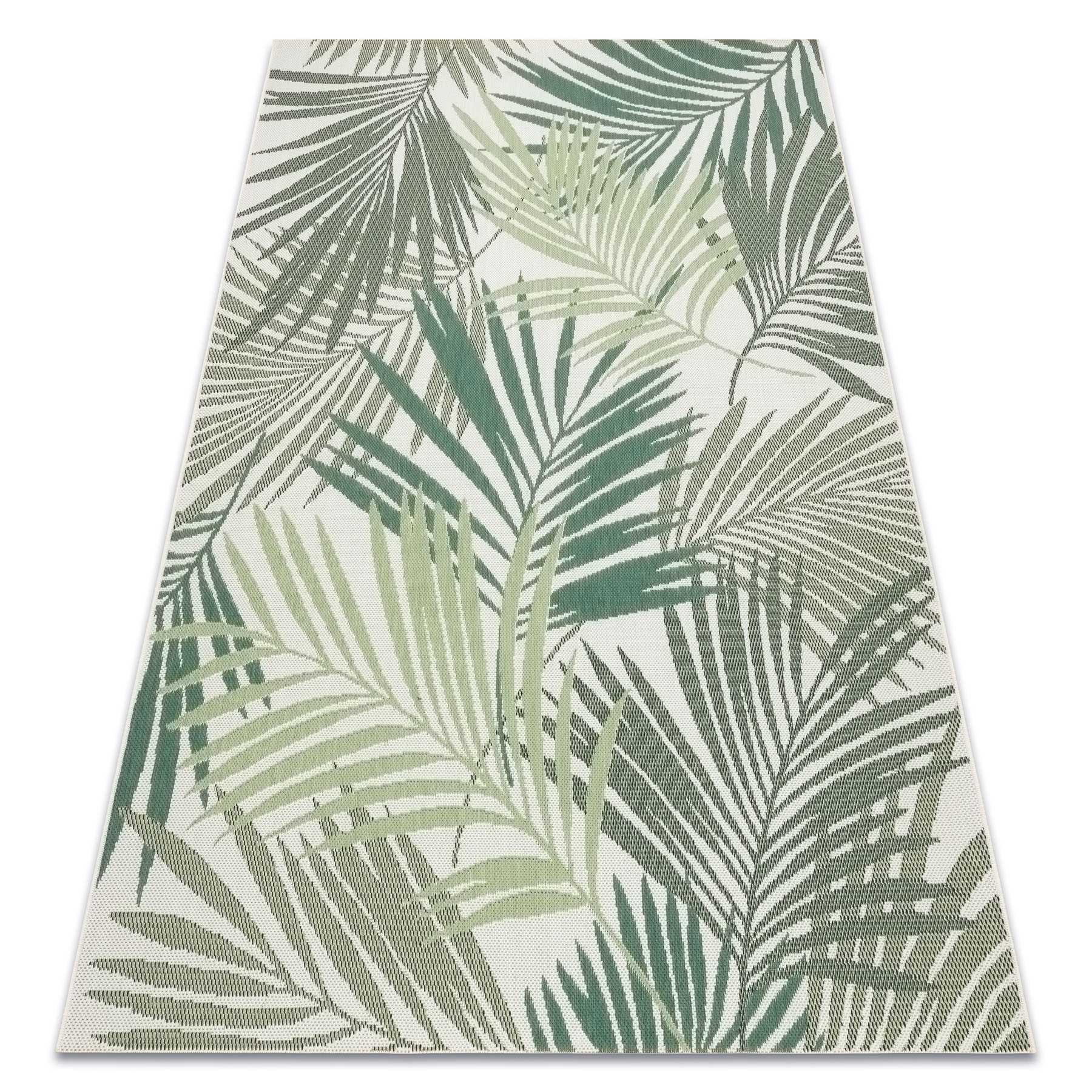 Dywan SZNURKOWY SIZAL COLOR 19433/062 Liście Zielony JUNGLE zielony 140x200 cm