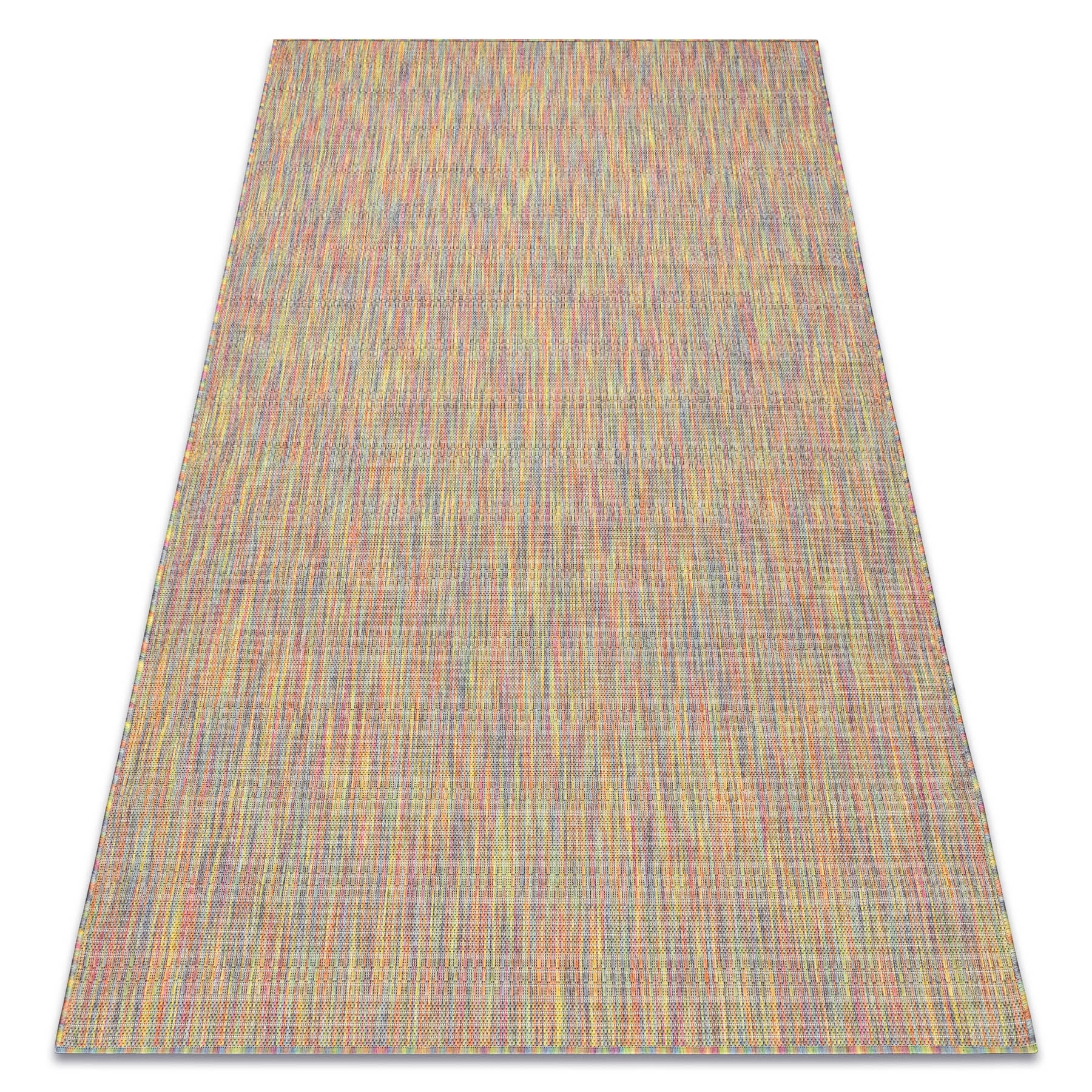 Dywan FISY nowoczesny, SZNURKOWY SIZAL 20789 melanż, tęcza, tęczowy wielokolorowy 160x220 cm