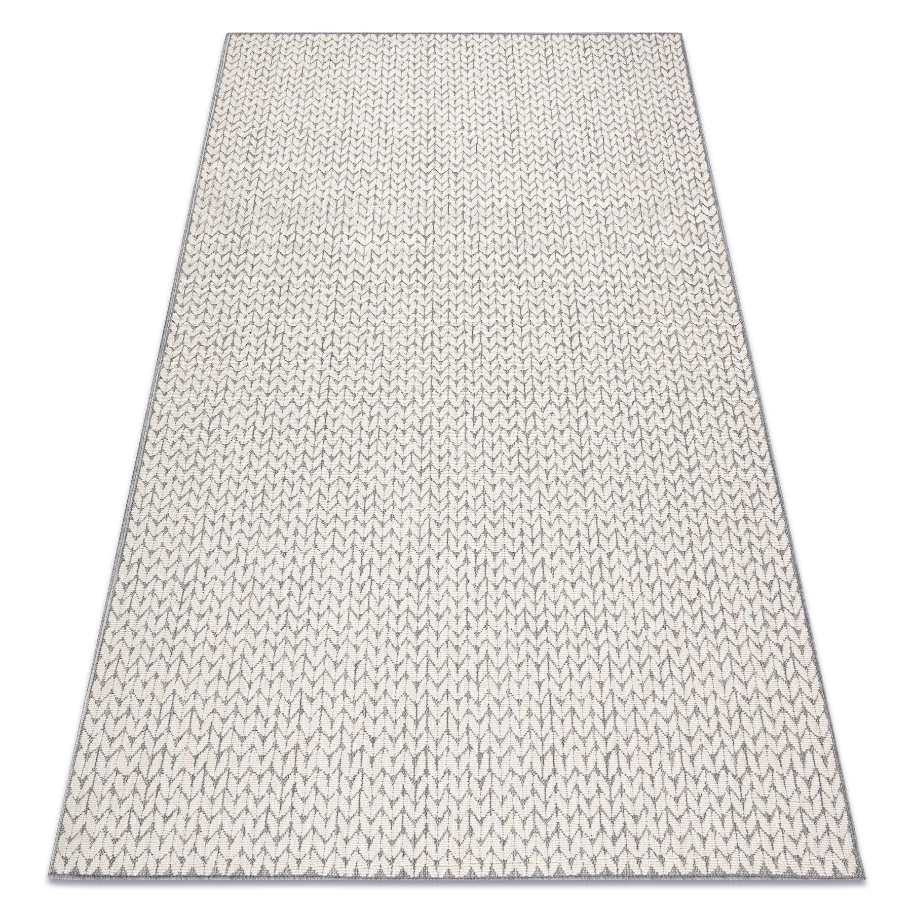 Dywan SPRING 20467332 Jodełka, chevron sznurkowy, pętelkowy - krem beżowy 120x170 cm