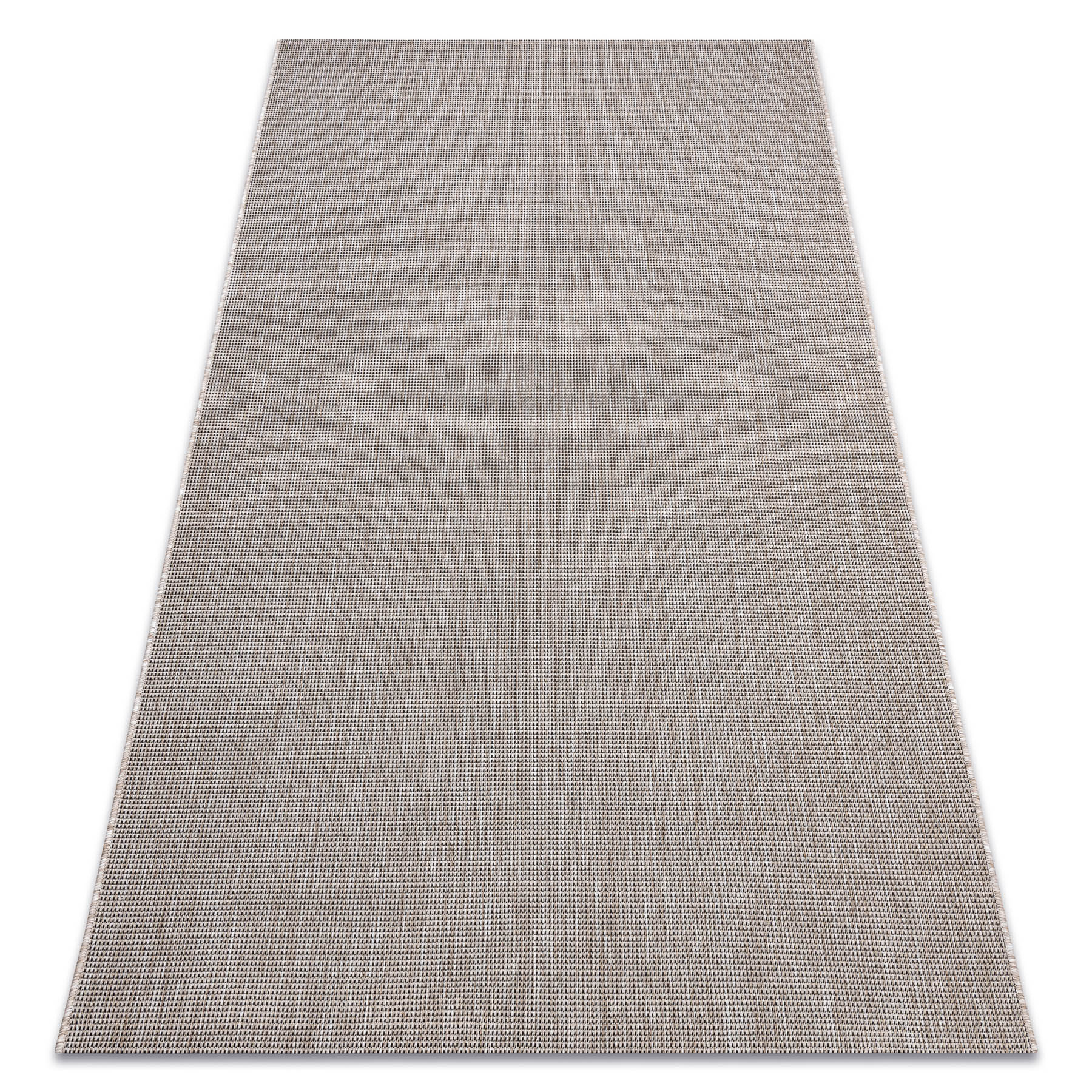 DYWAN SZNURKOWY SIZAL FLOORLUX 20580 gładki, jednolity, jednokolorowy - srebrny / czarny szary 120x170 cm