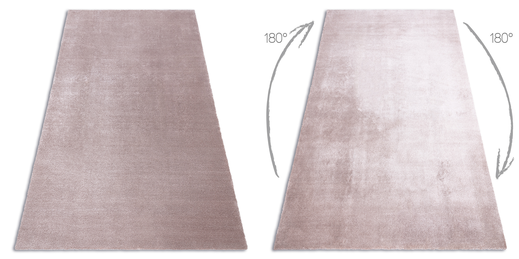 Dywan do prania CRAFT 71401020 miękki - brudny róż różowy 160x230 cm