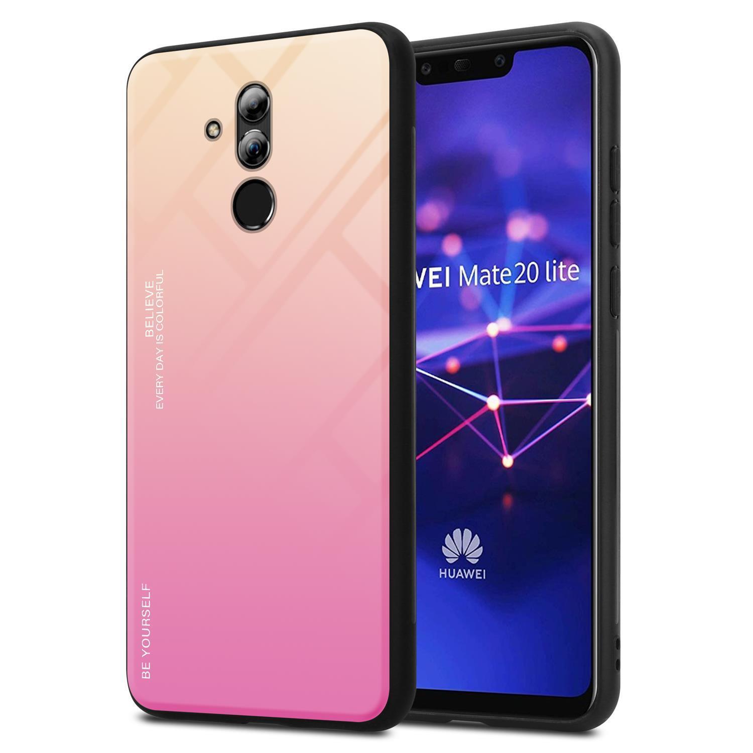 Etui Cadorabo do Huawei MATE 20 LITE pokrowiec ochronny w kolorze czarnym etui na telefon komórkowy etui TPU etui etui szkło hartowane