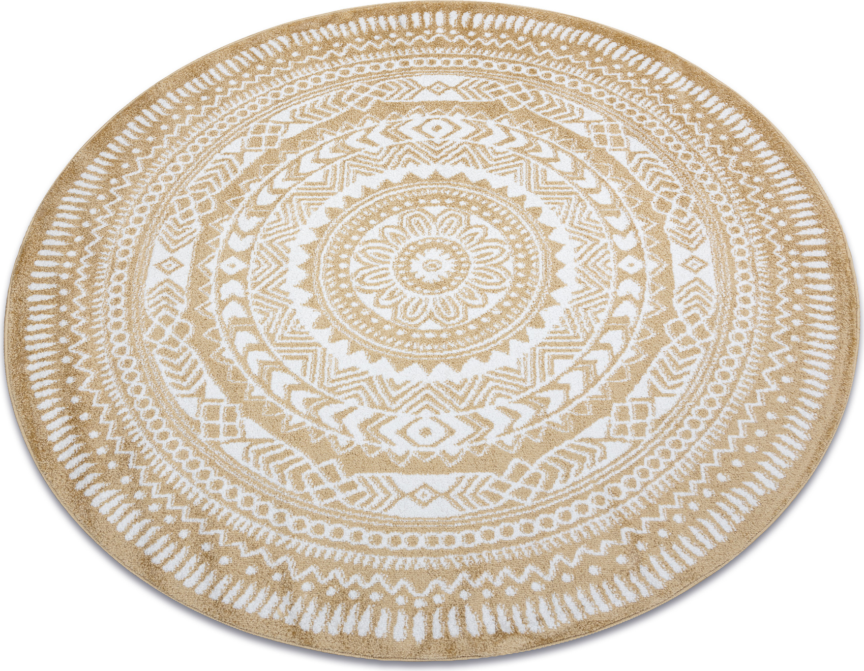 Dywan FUN Napkin serweta koło - złoty żółty koło 140 cm