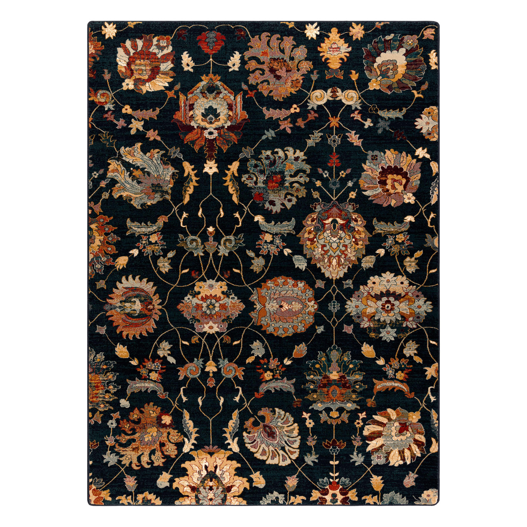 Dywan wełniany SUPERIOR LATICA navy niebieski 66x100 cm