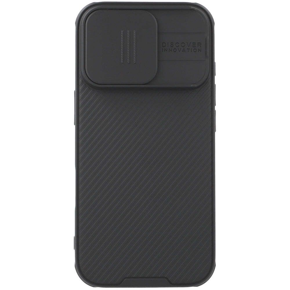 Etui na telefon komórkowy iPhone 16 Pro, Nillkin CamShield Pro Magnetic, czarne