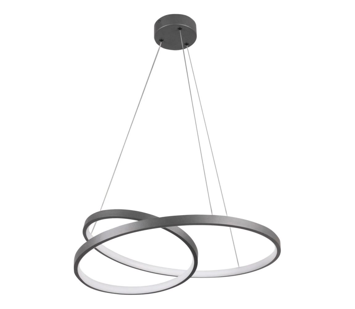 LED Żyrandol na lince ZEFIRA LED/40W/230V 4000K śr. 50 cm antracyt