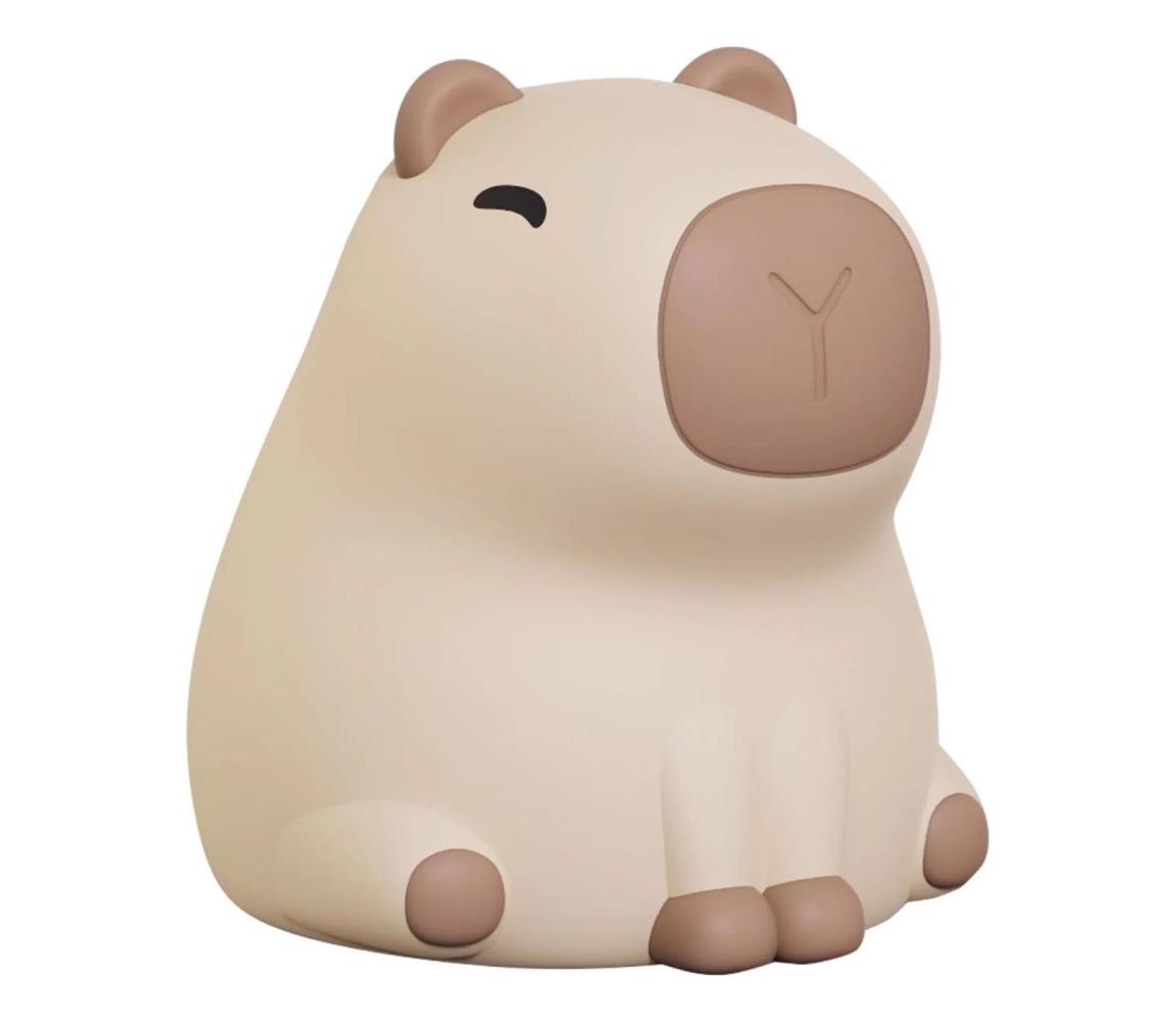 LED RGBW Ściemnialna lampa dziecięca LED/1W/5V USB 1200 mAh kapibara