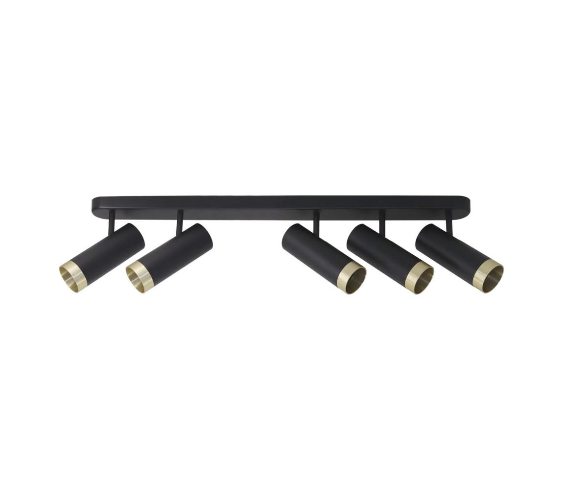 Oświetlenie punktowe FADO 5xGU10/10W/230V czarne