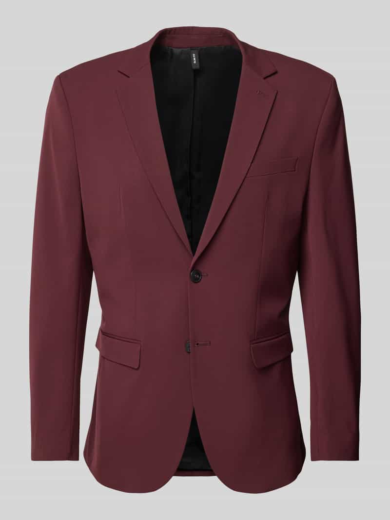 Marynarka o kroju slim fit z brustaszą model ‘LIAM’