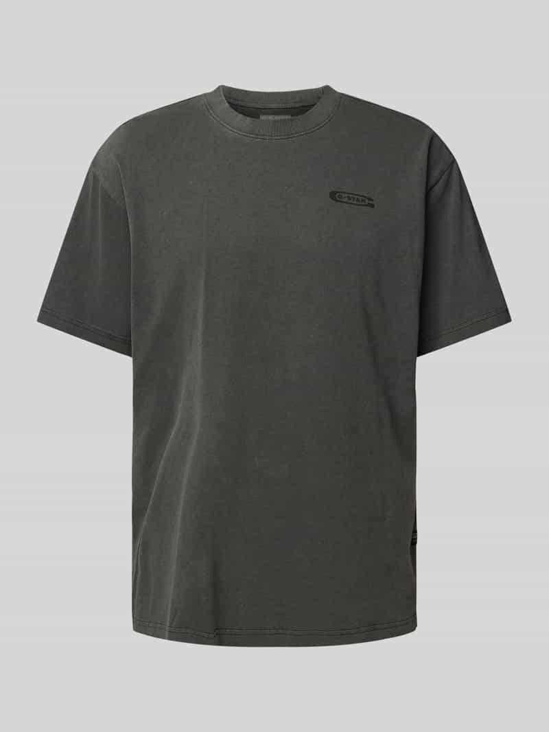 T-shirt o luźnym kroju z nadrukiem z logo