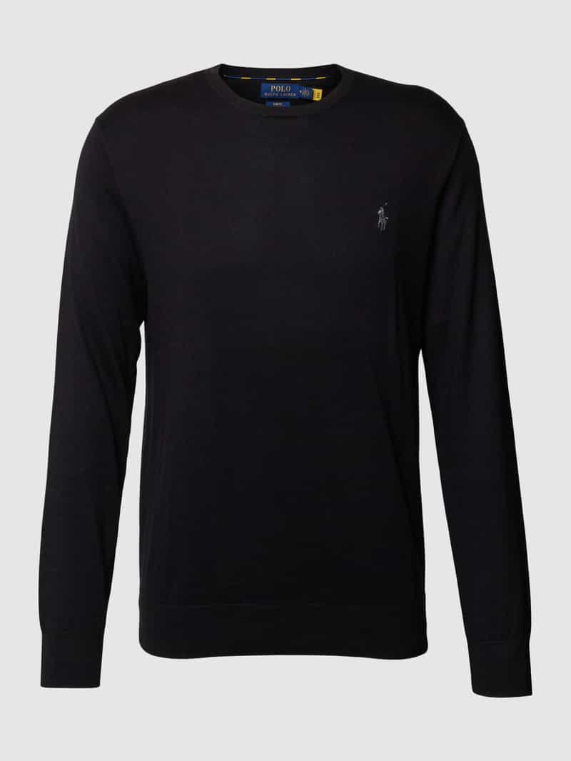 Sweter z wyhaftowanym logo
