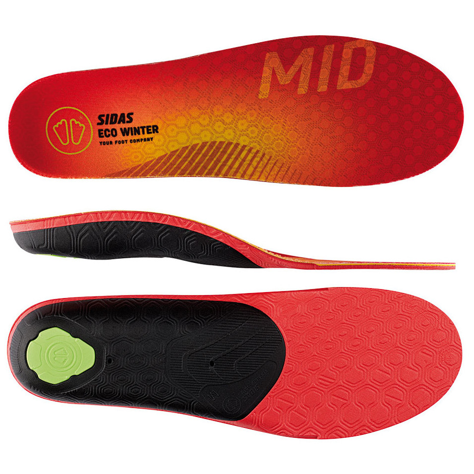 Wkładki do butów Sidas 3Feet Eco Warm Mid Rozmiar butów (UE): 42-43 / Kolor: czerwony