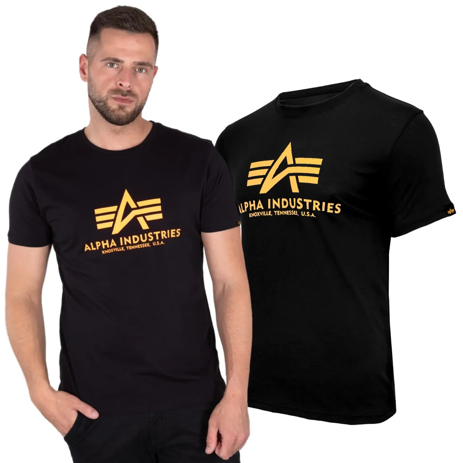 Alpha Industries Basic Neon Print 100501NP 477 - Czarna