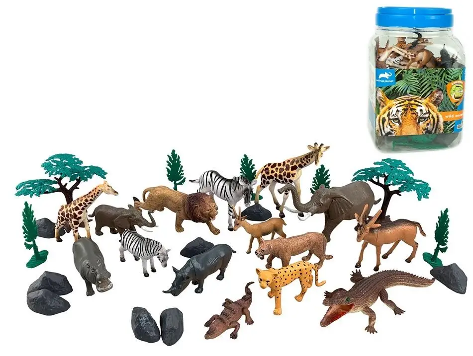 Zwierzęta Safari 30szt - Madej