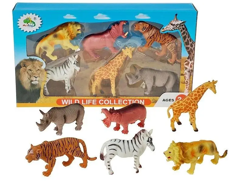 Zestaw 6 dzikich zwierząt12cm - ADAR