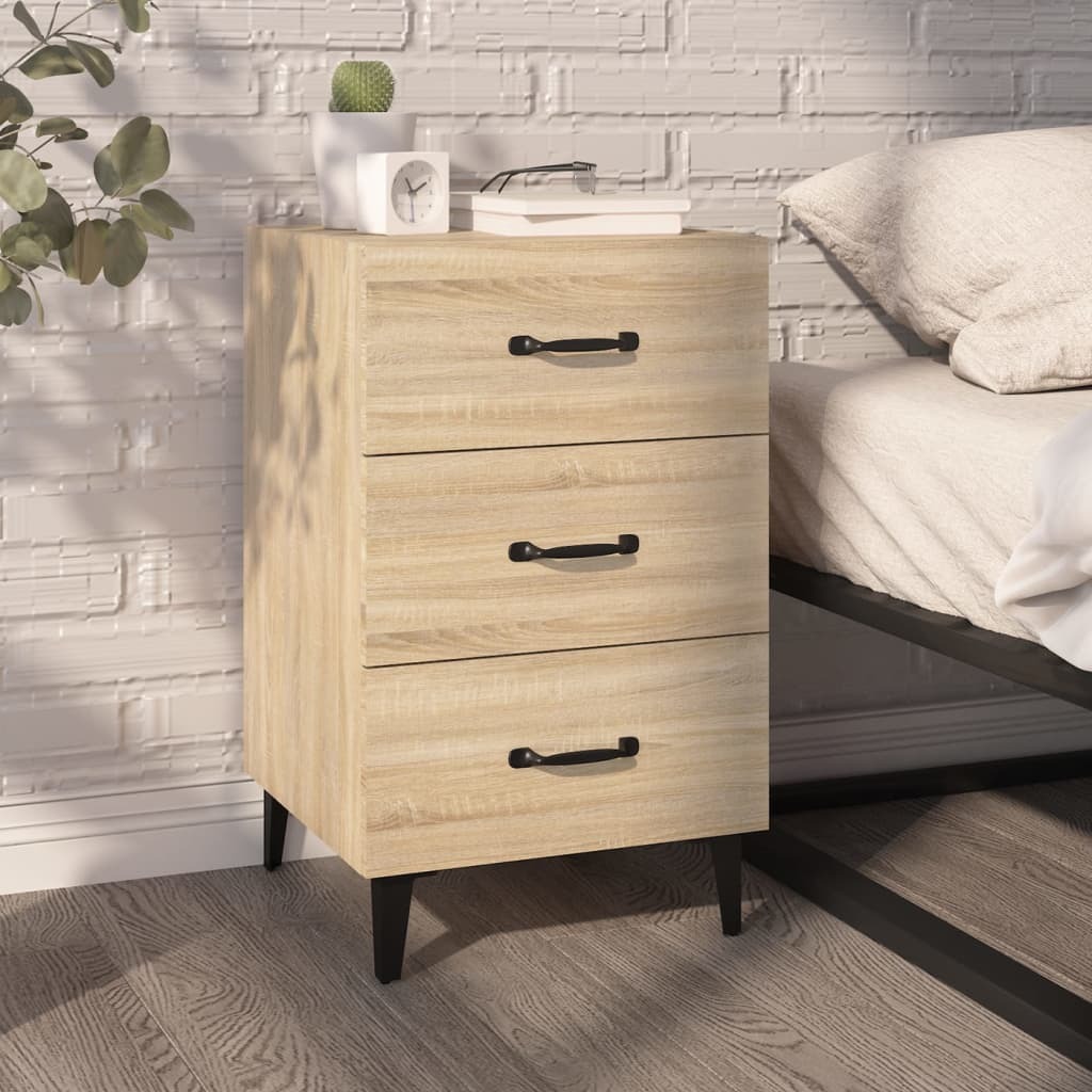 vidaXL Szafka nocna dąb sonoma 40x40x66 cm materiał drewnopochodny - Szafka nocna - Szafki nocne - Szafa - Szafka nocna