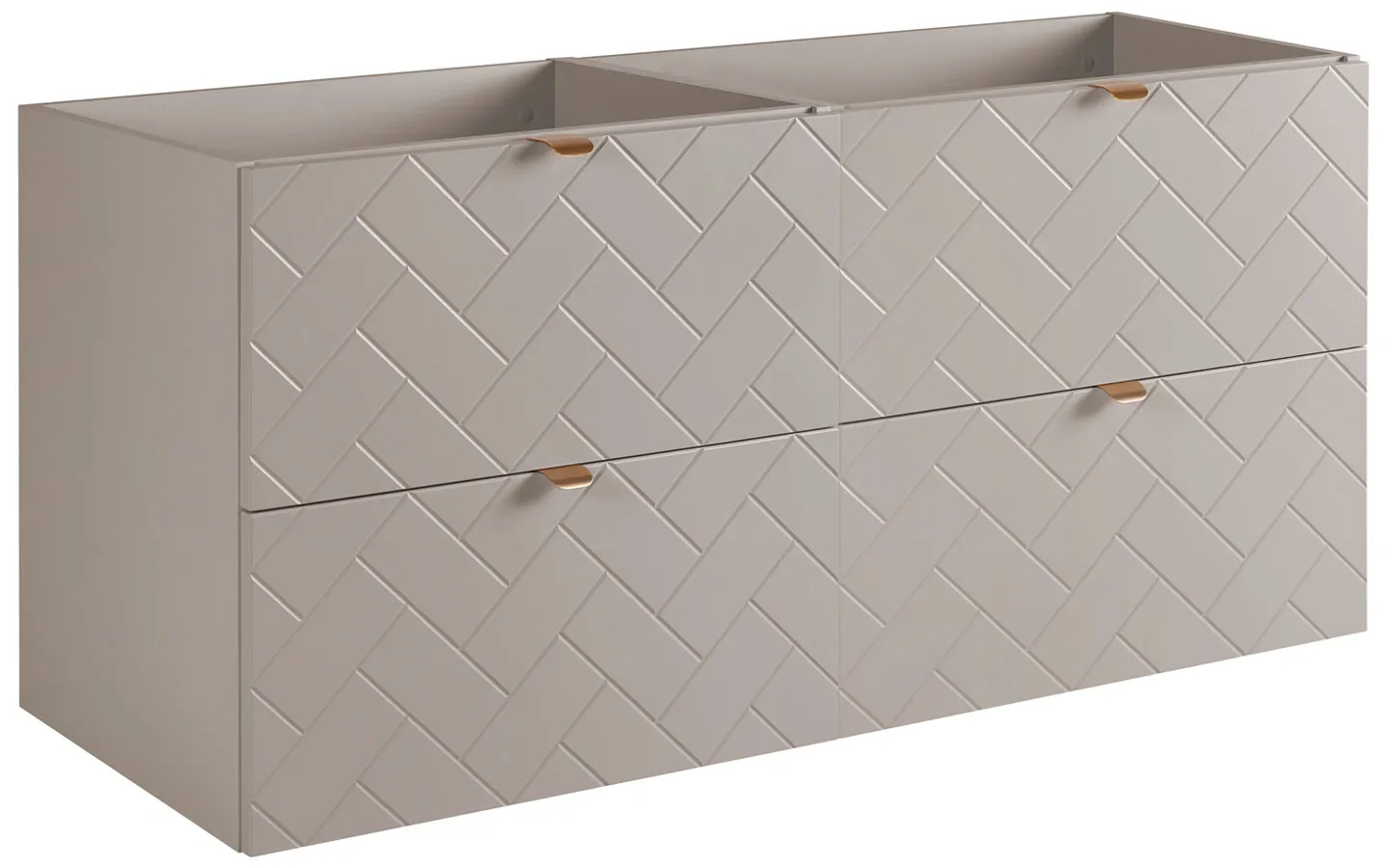 Kaszmirowa szafka wisząca 120 cm pod 2 umywalki Z3-D97