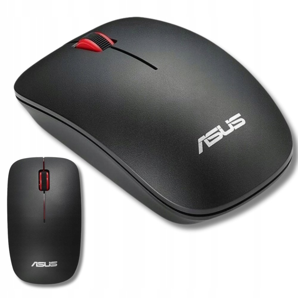 Bezprzewodowa MYSZKA komputerowa mysz ASUS czarna USB sensor optyczny