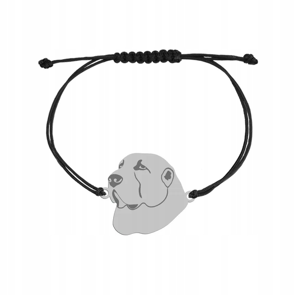 Bransoletka Srebrna z psem Owczarek Środkowoazjatycki 925 Prezent GRAWER