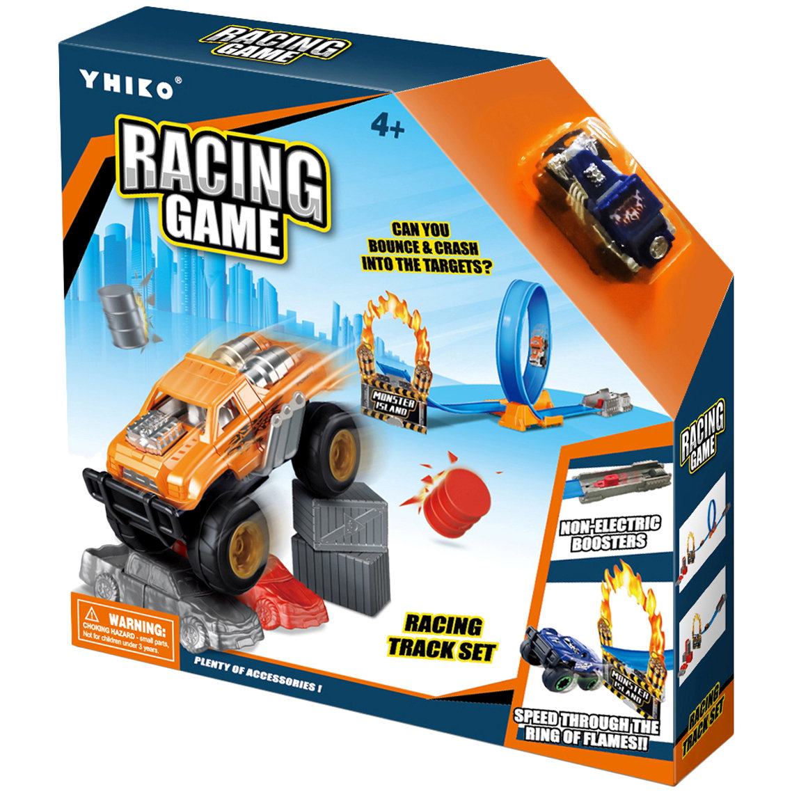 TOR DLA AUT Z PĘTLĄ + AUTO METALOWE ZABAWKA DLA DZIECI