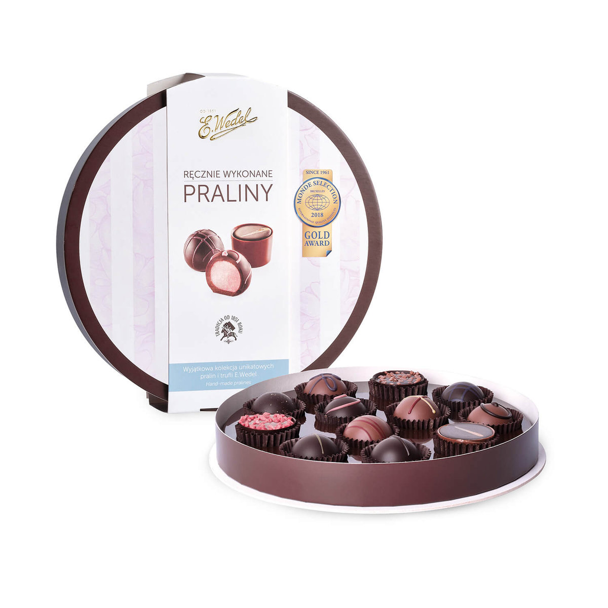 Ręcznie robione praliny - kolekcja unikatowych pralin 150 g E.Wedel