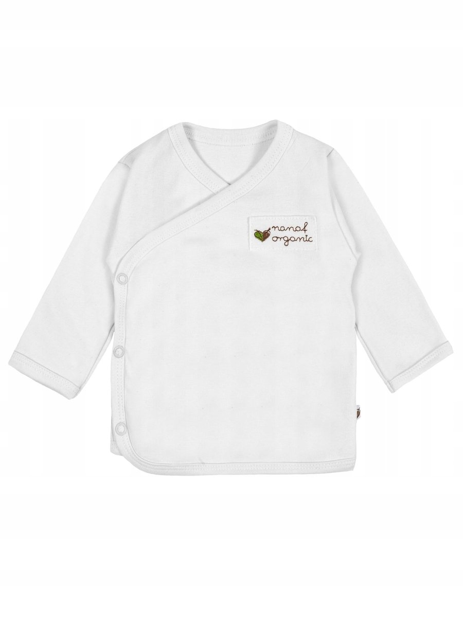 Nanaf Organic KAFTANIK NIEMOWLĘCY Kimono Białe 44