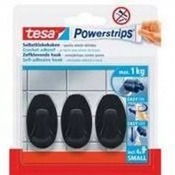 Tesa POWERSTRIPS Okrągłe 1kg Czarne 3 szt
