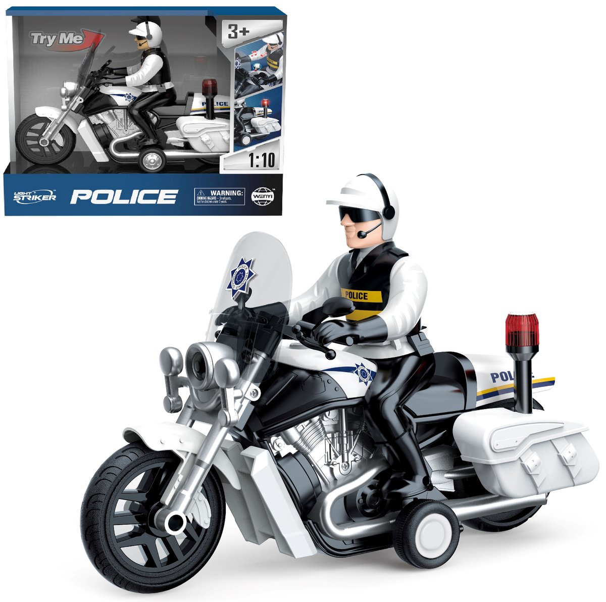 MOTOCYKL POLICJA ŚWIATŁO I DŹWIĘK ZABAWKA DLA DZIECI