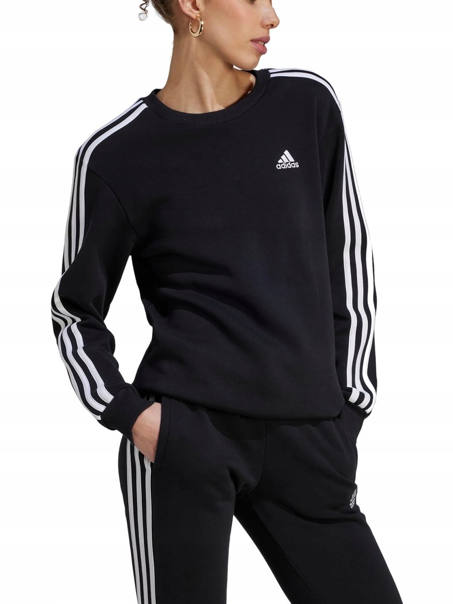 BLUZA damska ADIDAS HZ5744 dresowa bez kaptura bawełniana sportowa L