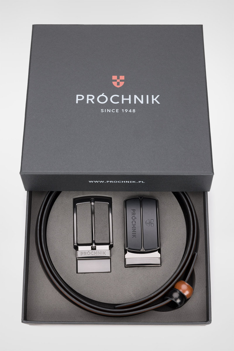 Pasek Dwustronny 4 w 1 z Wymienną Klamrą PM2