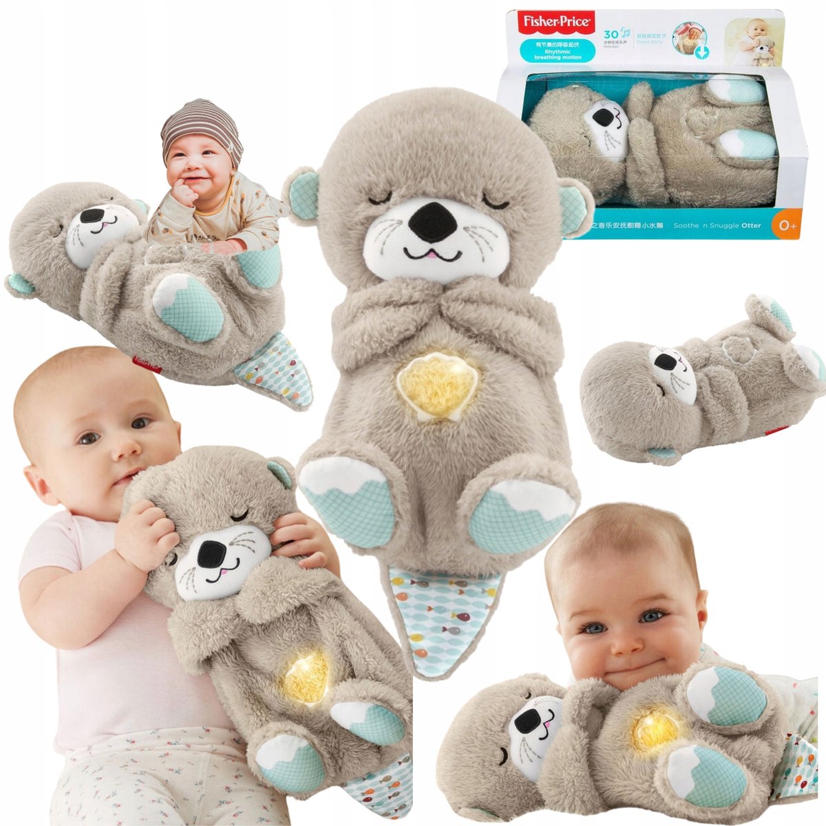Zabawka szumiąca wydra Przytulanka Fisher-Price USYPIANKA usypiacz Prezent na Sen