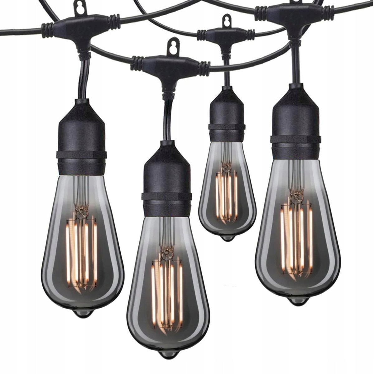 GIRLANDA OGRODOWA Łańcuch 10m E27 + ŻARÓWKI LED