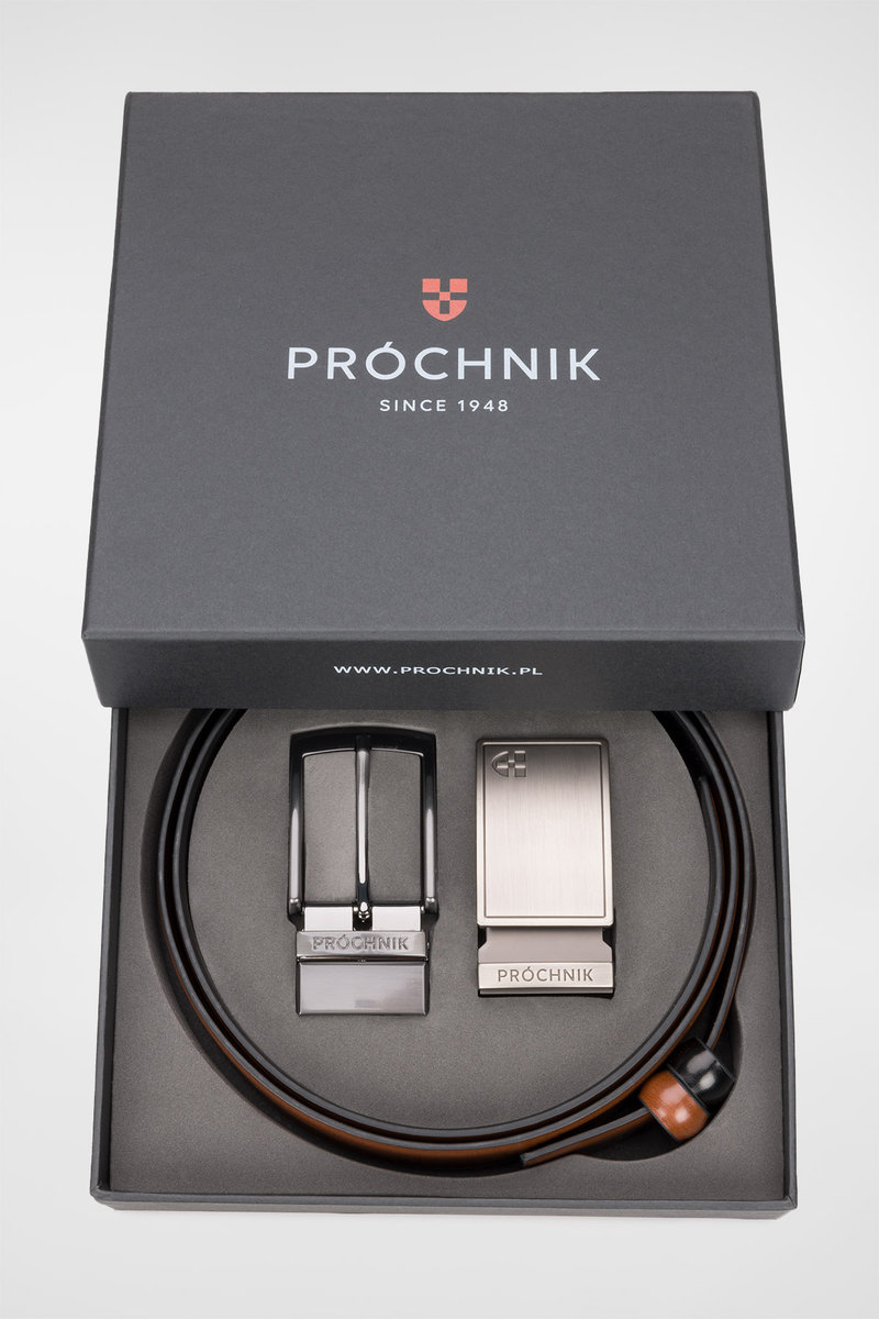 Pasek Dwustronny 4 w 1 z Wymienną Klamrą PM1