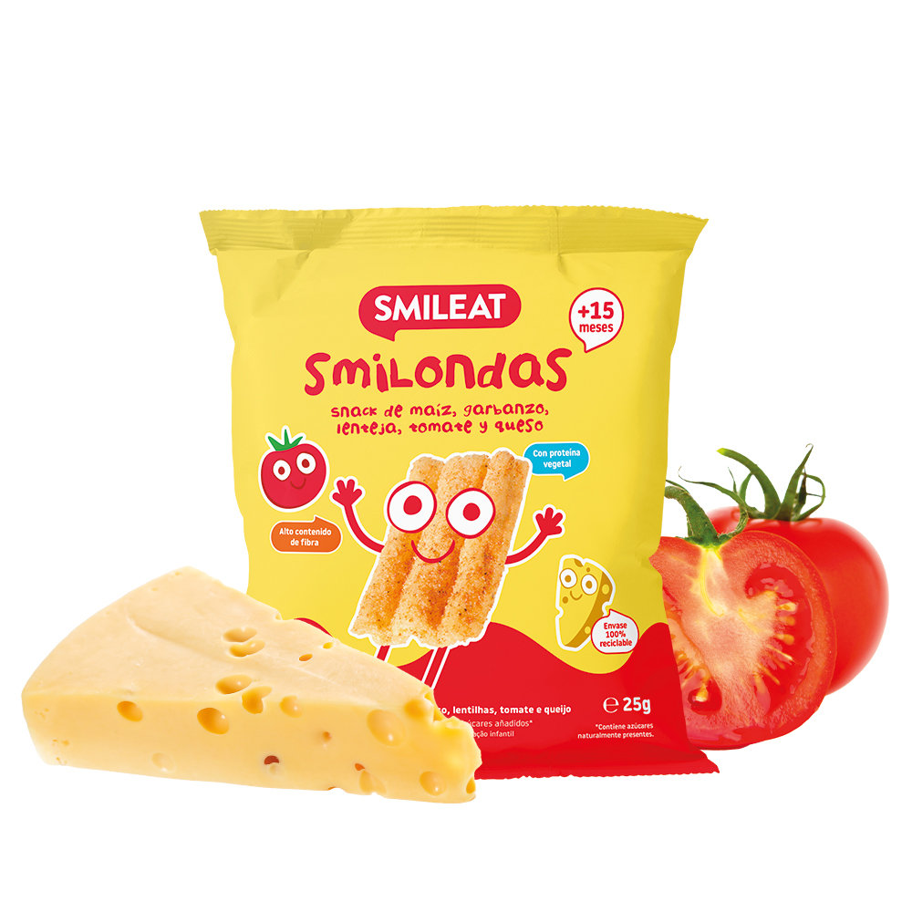 Chrupki prażynki pomidorowo-serowe, 25 g BIO Smileat SMILONDAS