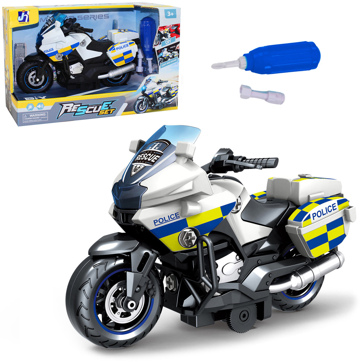MOTOCYKL POLICYJNY ROZKRĘCANY ZABAWKA DLA DZIECI