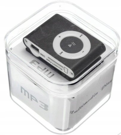 ODTWARZACZ MP3 KLIPS SŁUCHAWKI + KARTA SD 8GB