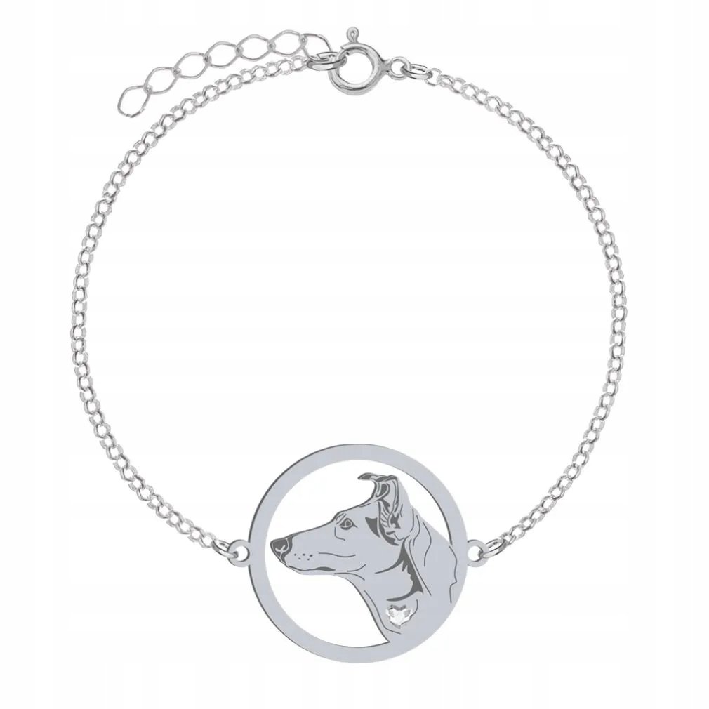 Bransoletka Srebrna z psem Owczarek Szkocki Krótkowłosy 925 Prezent GRAWER