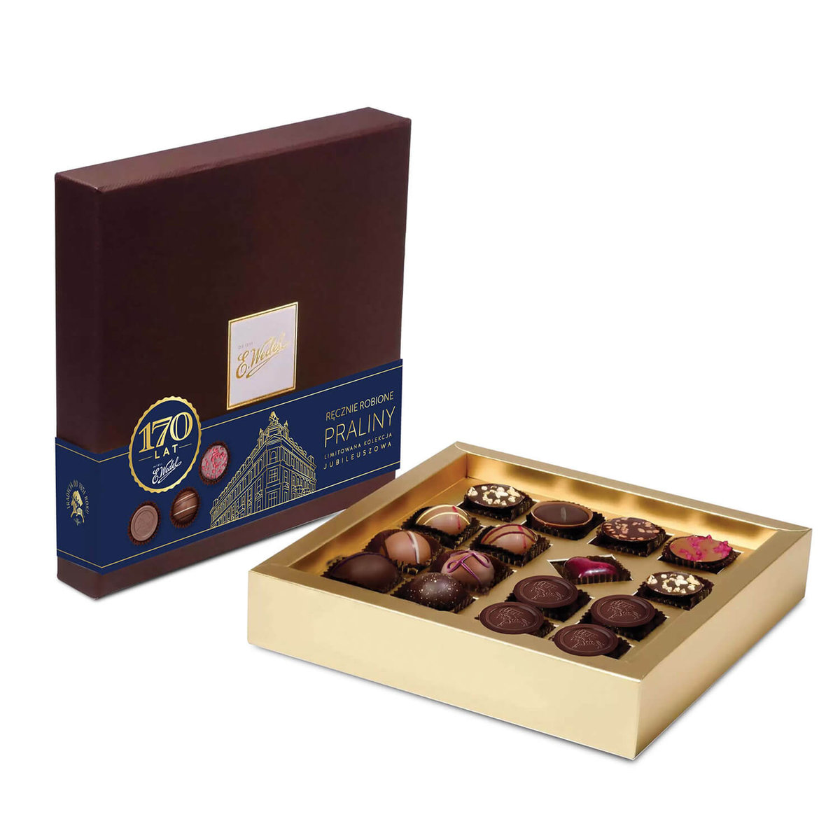 Ręcznie robione praliny Zestaw JUBILEUSZOWY 210 g E.Wedel