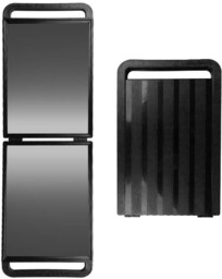 Lusterko fryzjerskie podwójne składane