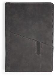 Notes Notatnik biurowy twardy w kratkę z kieszonką na telefon - O.NOTE Tokyo - 207 x 145 mm (A5) - czarny