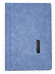 Notes Notatnik biurowy twardy w kratkę z kieszonką na telefon - O.NOTE Tokyo - 207 x 145 mm (A5) - niebieski
